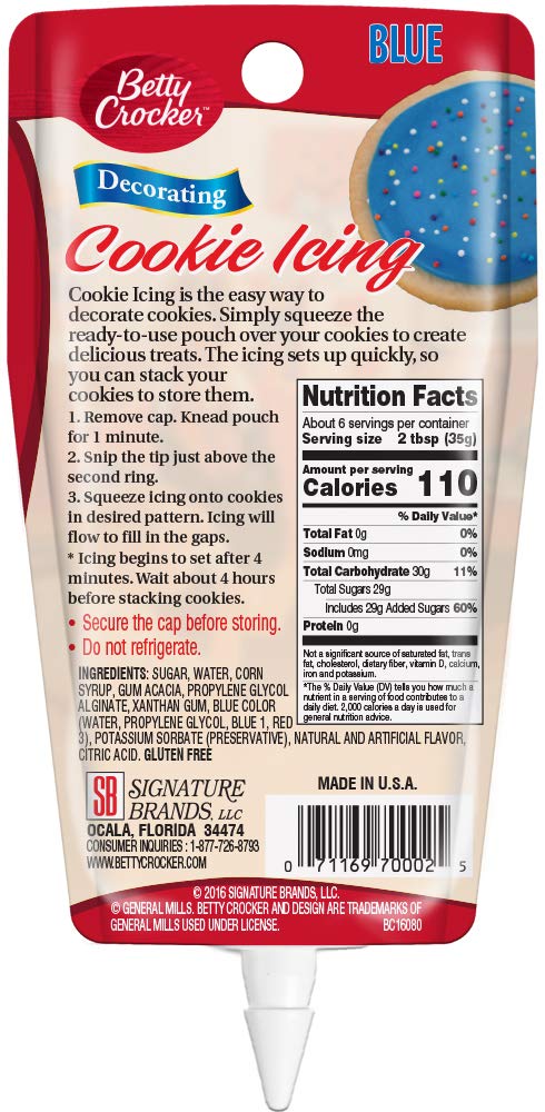 Betty Crocker Cookie Icing, Blue, 7 oz