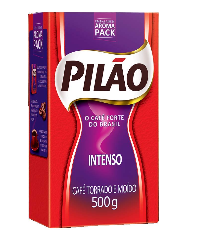 Cafe Pilao Intenso 500grs 20 Pack. / Coffee Intense 17.6 oz. - 20 Pack.
