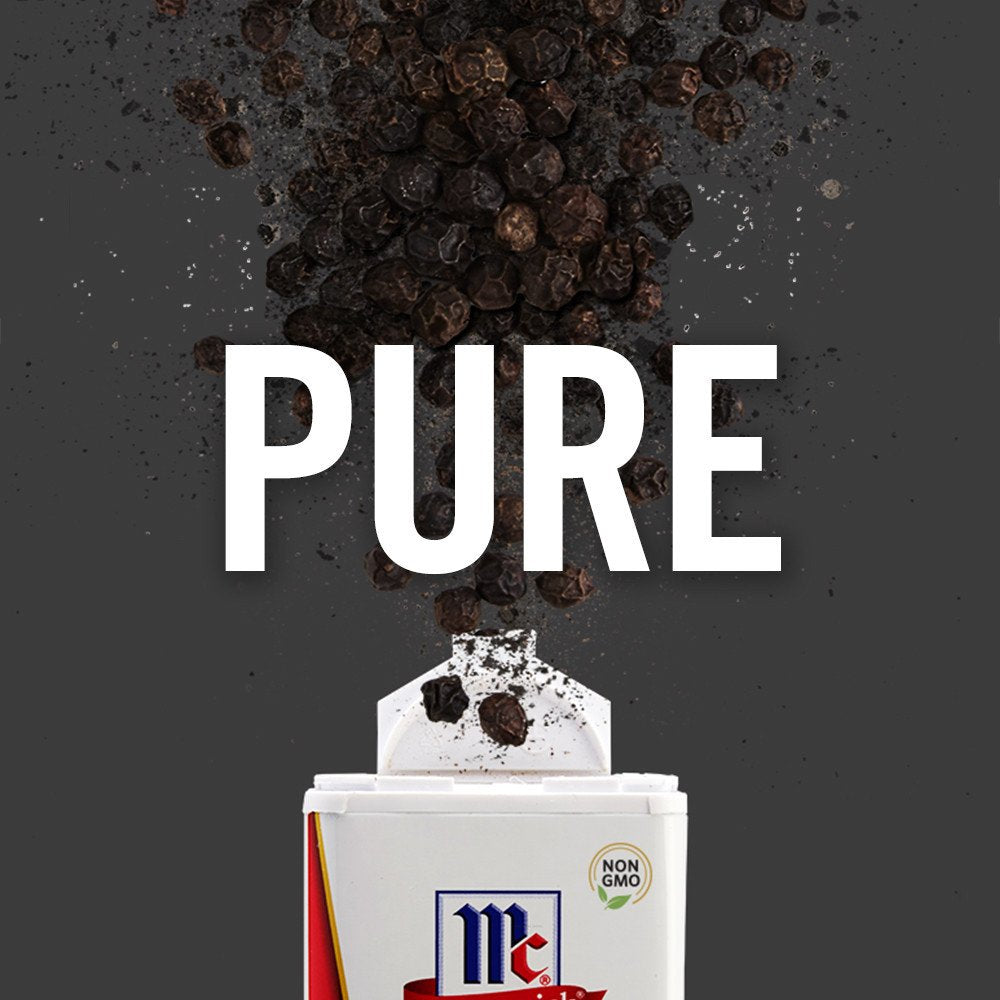 McCormick Organic Whole Black Peppercorns, 13.75 oz