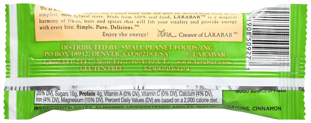 Larabar Gluten Free Snack Bars, Apple Pie, 1.6 Ounce Bars (16 Count) by LÄRABAR