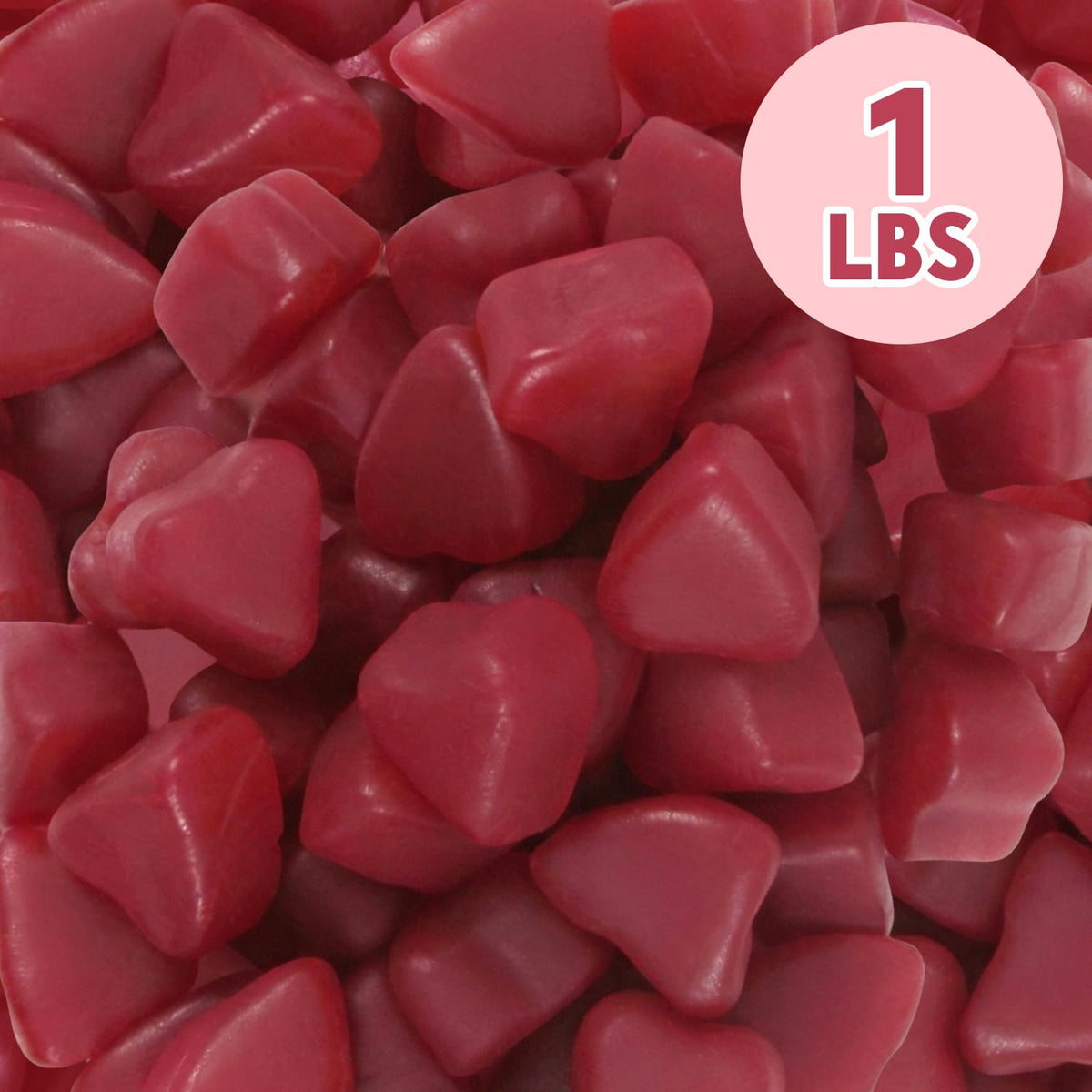Fathers Day JuJu Cinnamon Hearts Gummy Candy, 1lb Pack of Fathers Day Candy Bulk, Ideal Candy for Classroom Parties and School Parties, Perfect Heart