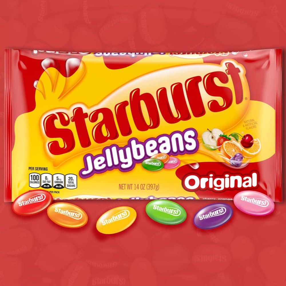 STARBURST Original Jelly Beans Gummy Candy, 14 oz Bag