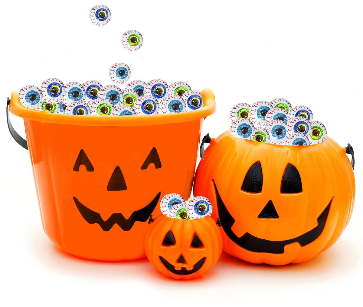 30 Pounds Halloween Double Crisp Chocolatey Eyeballs - Individually Wrapped Googly Eye Balls in Multicolor Foils for Trick-or-Treating, Party Favor