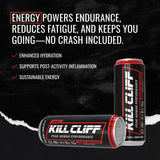 Kill Cliff Energy Drink - 150mg Caffeine - Cherry Lime Grenade 12 Pack