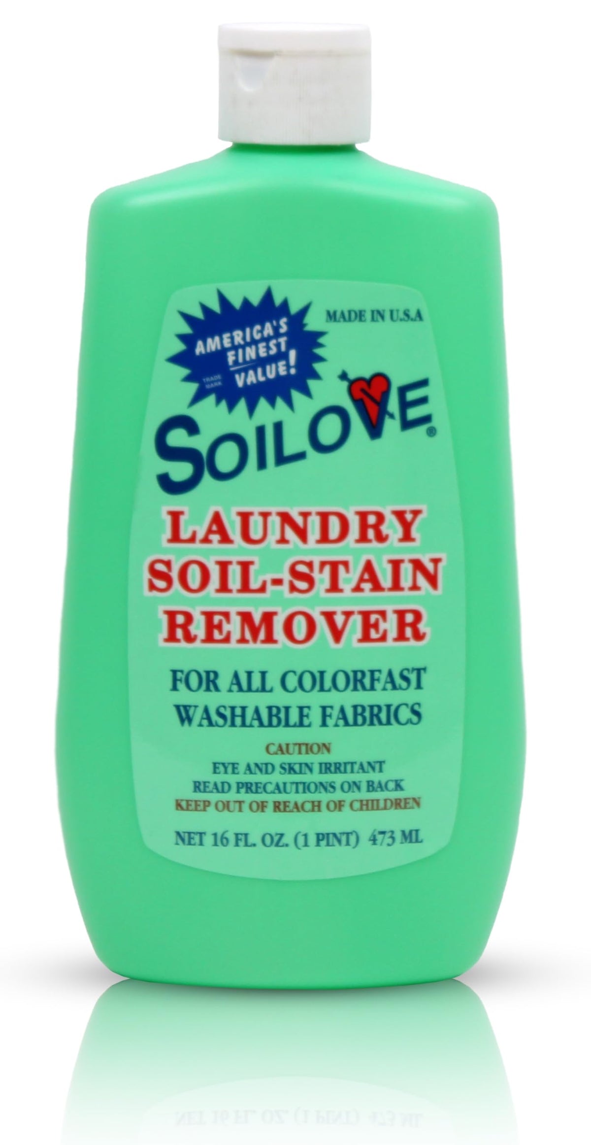 Soilove Laundry Stain Remover Liquid - 6 Bottles (16oz) - Powerful Prewash for Blood, Grease, Ink, Grass, Food, & More - Advanced formula clothes