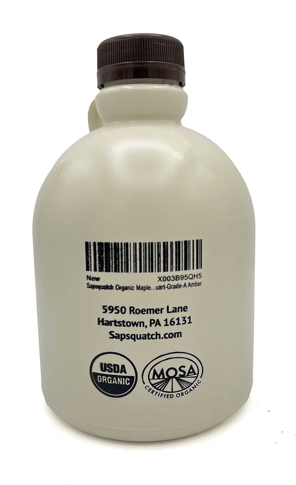 Sapsquatch Organic Maple Syrup - Quart - Grade-A Amber Rich