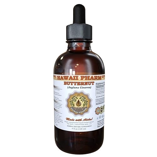 Hawaii Pharm Butternut (Juglans Cinerea) Liquid Extract 4 Oz (120ml)