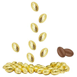 20 Pounds The Dreidel Company Easter Chocolate Golden Eggs - Gold Foil Wrapped Belgian Milk Chocolate Easter Eggs, Kosher Certified Dairy Party