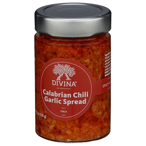 Divina Calabrian Chili Garlic Spread, 6.7 Ounce