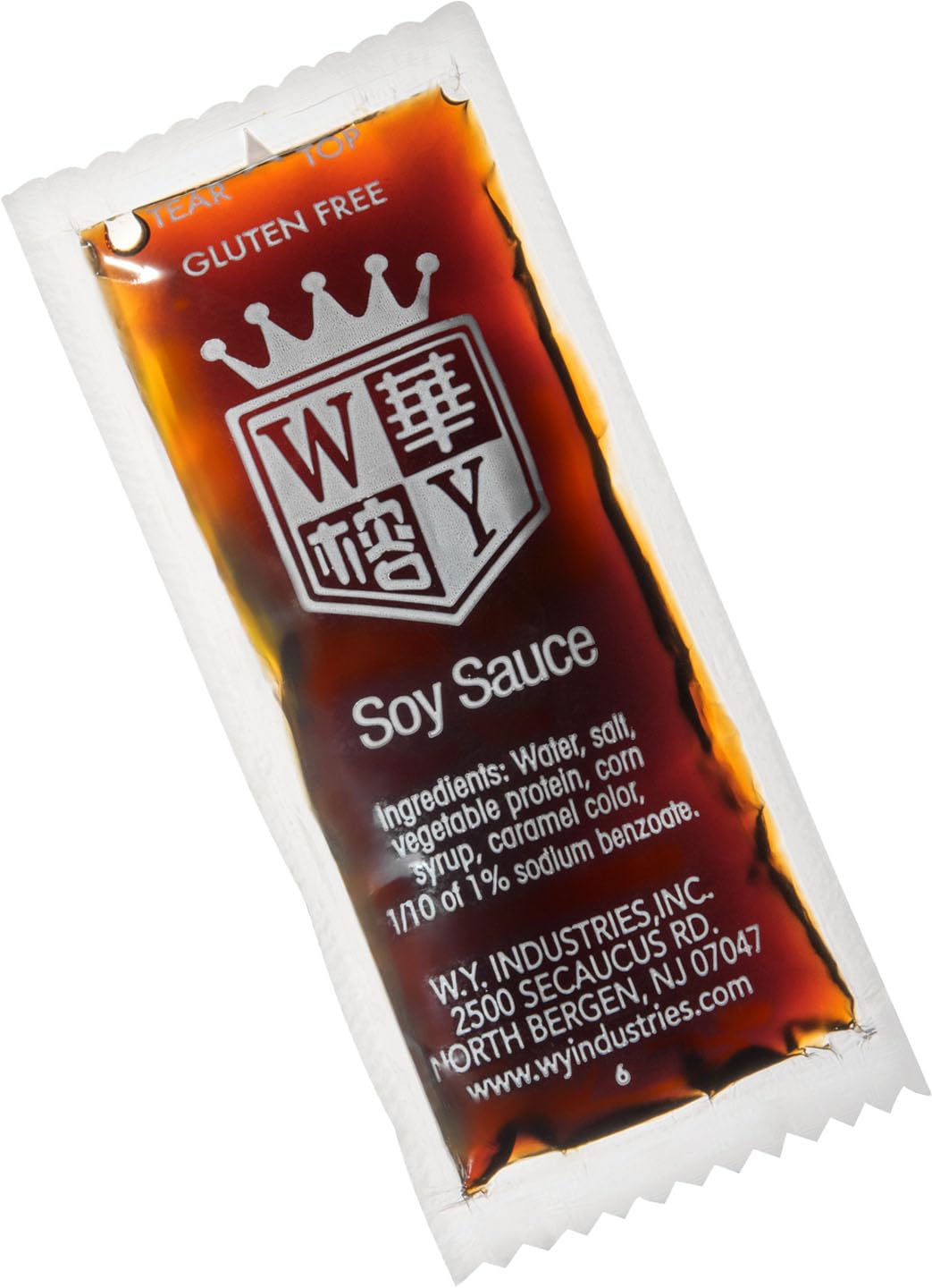 Soy Sauce Single-Serve Condiment Packets (10g Each) Gluten-Free - Ideal for Takeout, Meal Prep, and Travel Traditional Asian Flavor Made in USA (50