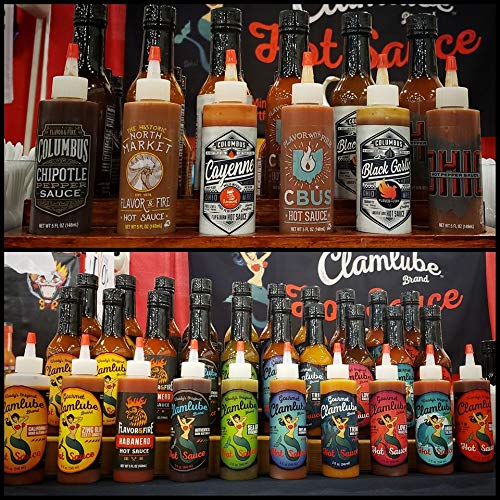 Flavor and Fire Foods, Black Garlic, Columbus Hot Sauce, Pepper Infused, Award Winning, North Market Hot Sauce, Amazing Flavor, Great on Meat