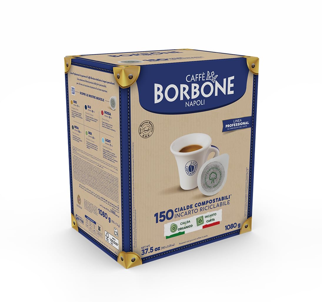 Caffe Borbone ESE Espresso Coffee Pods - Miscela Rossa (Red) - 150 Count