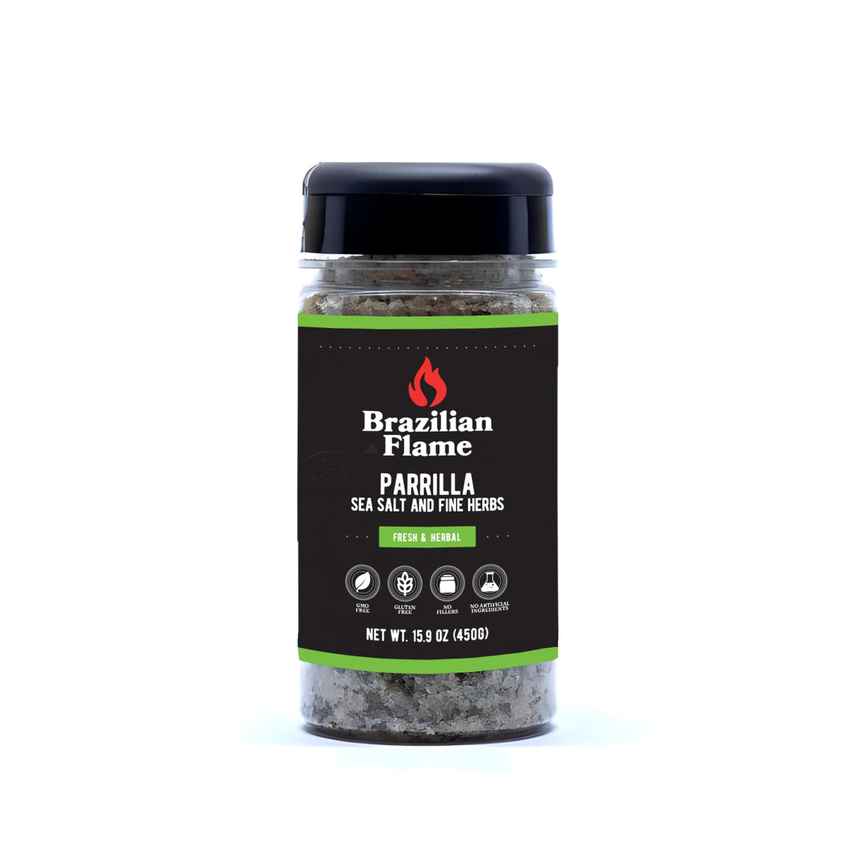 Brazilian Flame Parrilla Seasoning - Parrilla Sea Salt & Fine Herbs - 15.9oz