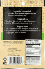 Organic Dip Mix; Guacamole