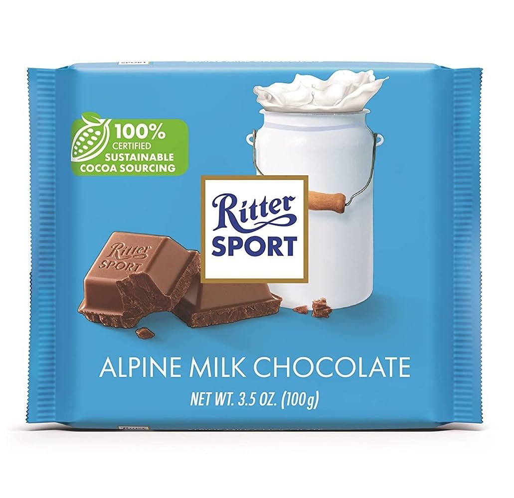 Ritter Sport Alpine Milk Chocolate Bar