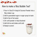 Qbubble Tea Powder Coconut Powder, 2.2 Pound