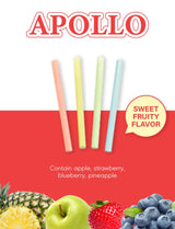 [Pack of 2] Korean Snack Apollo Straw Candy (10g x 18 packs) - Assorted Flavor Korean Snack Old School Childhood