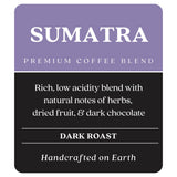Copper Moon Dark Roast Whole Bean Coffee, Sumatra Blend, 2 Lb