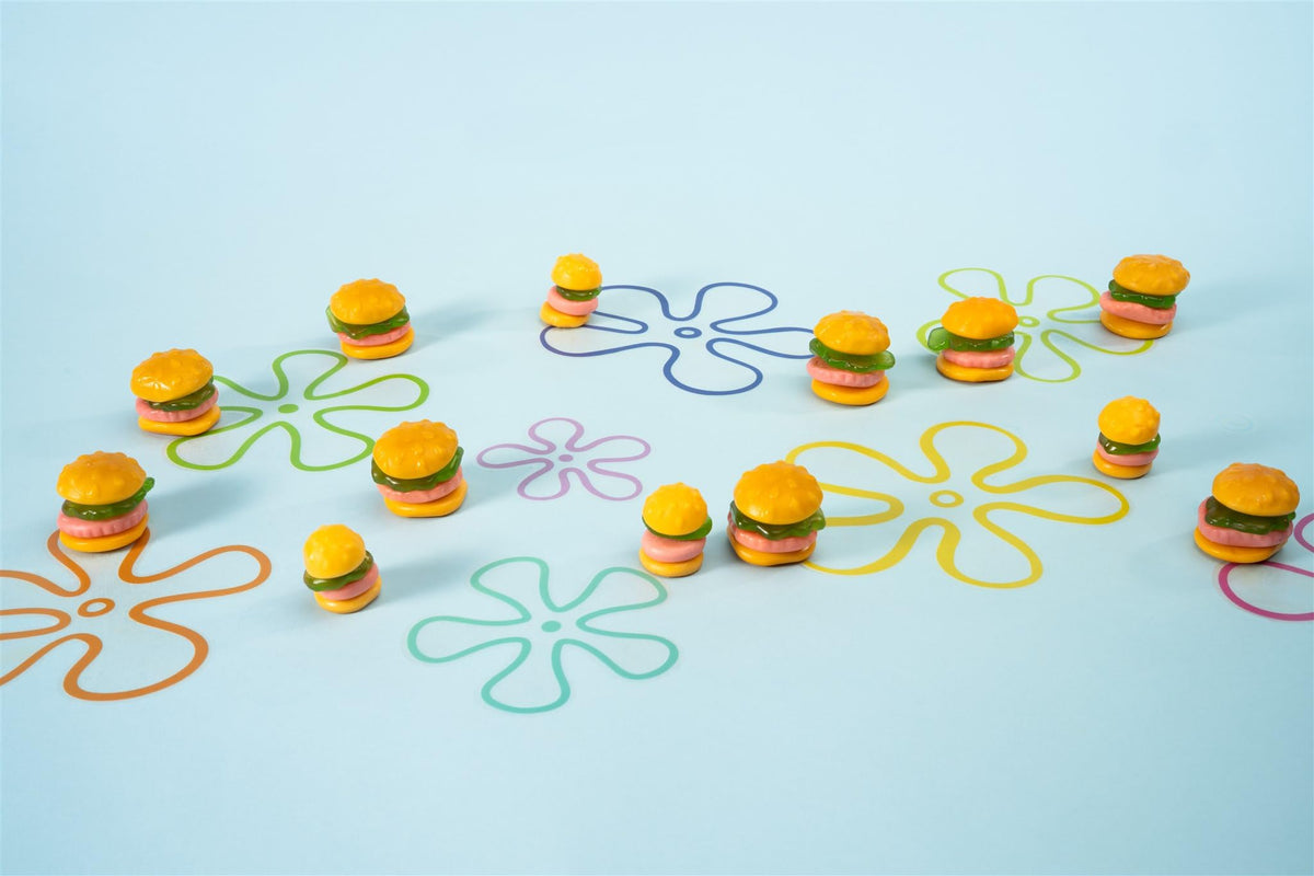 SpongeBob SquarePants Krabby Patties Gummy Candy Burgers, 80 count