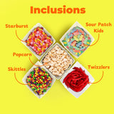 Movie Night Popcorn and Candy Gift Basket Plus 1 Movie Night Rentals - Perfect for a Cozy and Fun Evening at Home or the Theater with Family