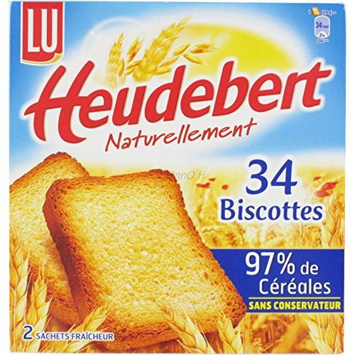 Lu - Biscottes Heudebert (French Rusks) From France 10.6oz (3 PACK)