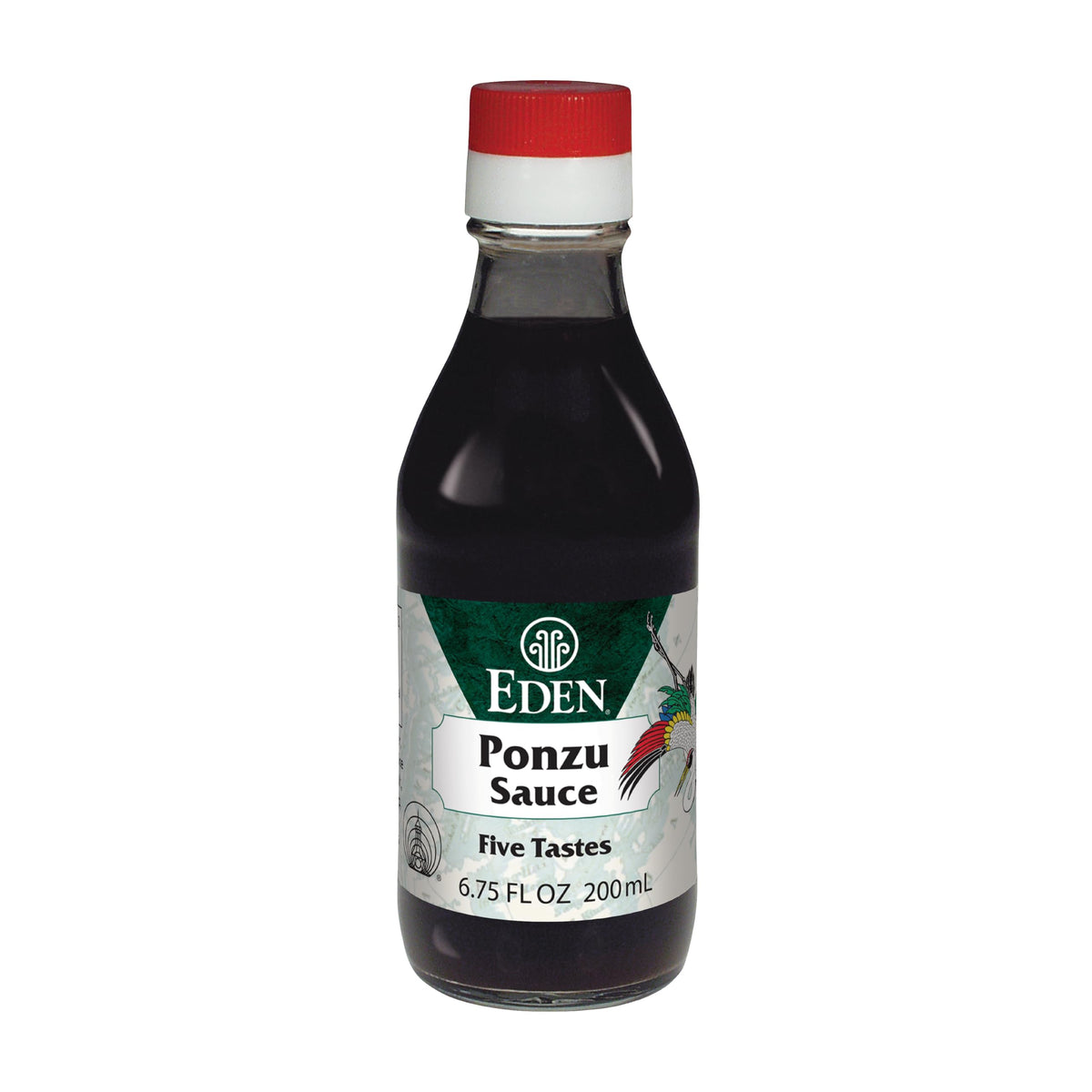 Eden Ponzu Sauce, Premium Traditional Five Flavor Umami Seasoning Made in Japan, Yuzu and Sudachi Juice, 6.75 fl oz Glass Bottle