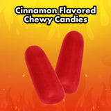 Hot Tamales Fierce Cinnamon Chews, 2 Pack, 5 oz Each - Spicy Cinnamon Treats for Any Occasion