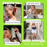 ASPIRE® Healthy Energy Drink with Low Caffeine, No Sugar, Carbs, and Keto Friendly Pack - Strawberry Watermelon, 12 Pack