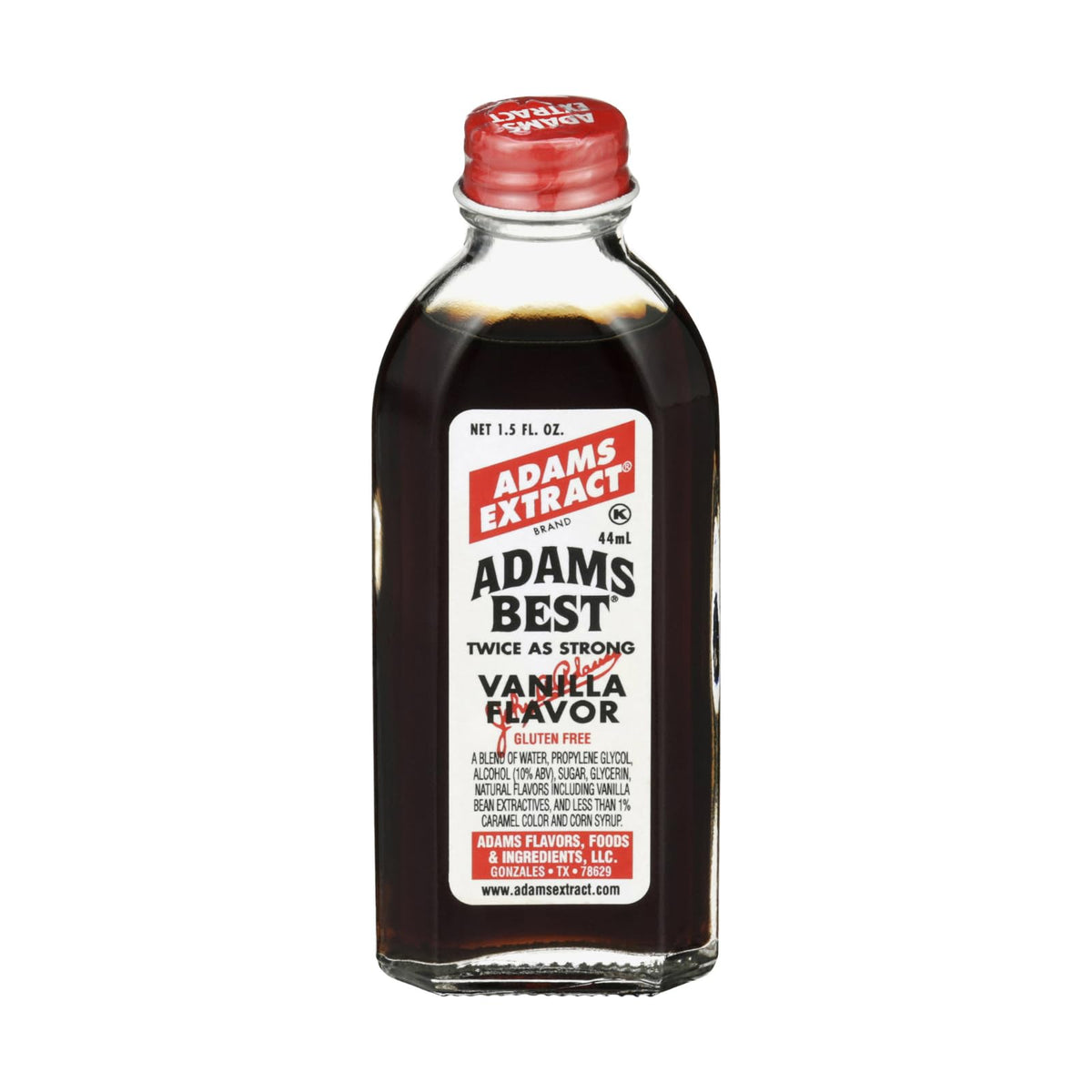 Adams Extract Flavoring 1.5oz Bottles (Pack of 3) Choose Flavor Below (Adams Best Twice as Strong Vanilla 1.5oz)