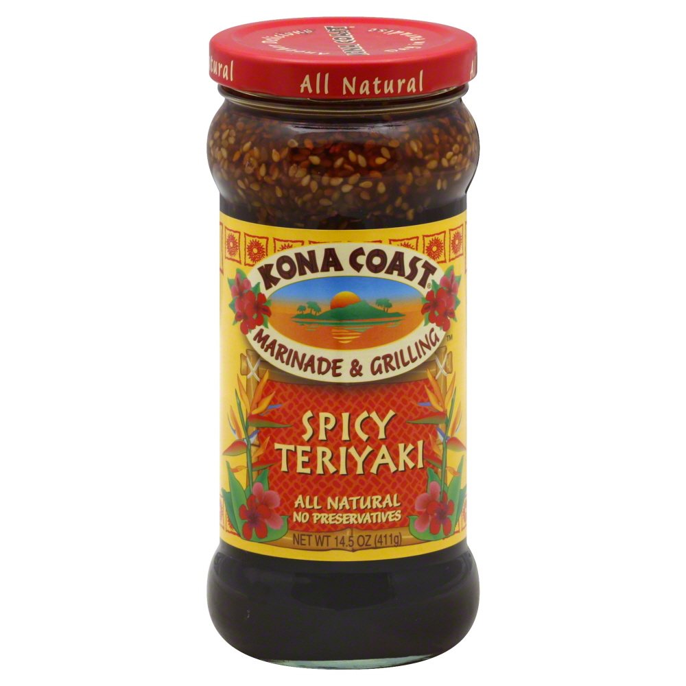 Kona Coast, Sauce Teriyaki Spicy, 14.5 Ounce