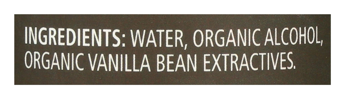 Frontier Co-op Organic Pure Vanilla Extract, 4 fl oz - For Coffee, Syrups, and Baking