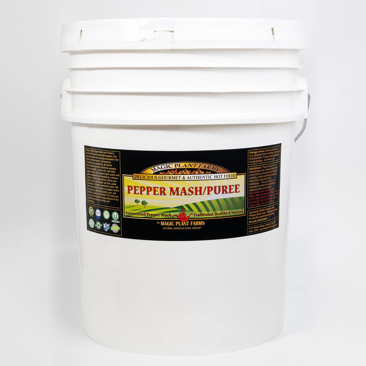 Red Ghost Pepper Mash - aka Bhut Jolokia by Magic Plant | Embrace the Ghostly Bite | 1M SHU | Distinctive Rich Fruity Flavor | Fresh Pepper