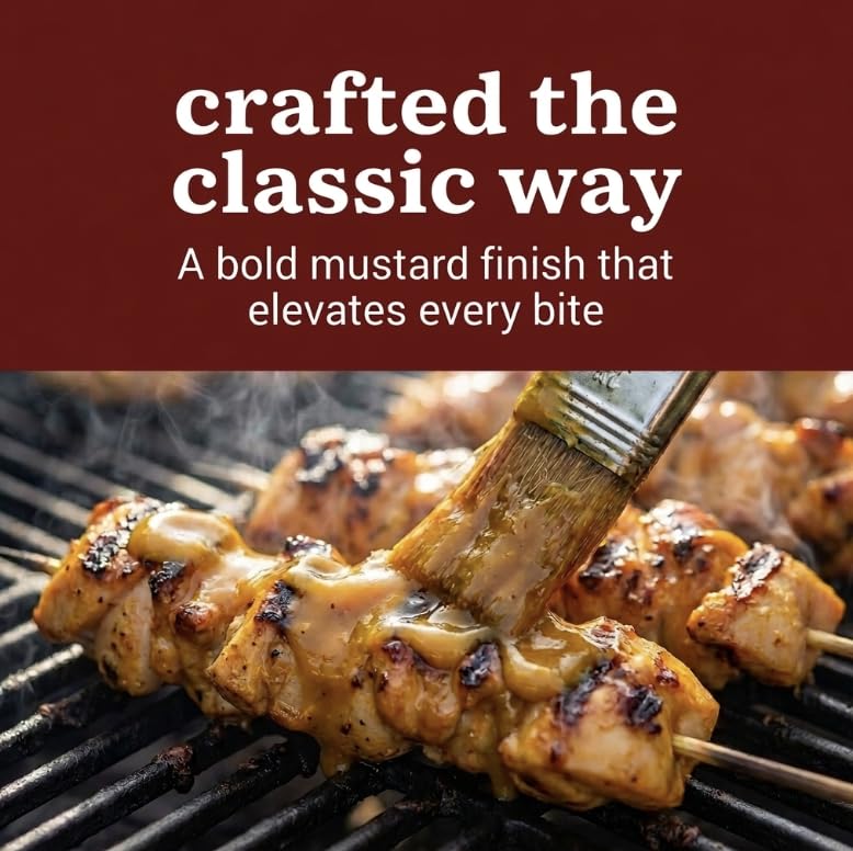 Braswells Tangy Mustard BBQ Sauce, 355 ML