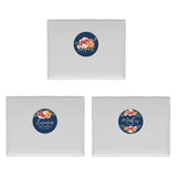 Andaz Press Navy Blue with Orange Pink Fall Watercolor Flowers Baby Shower Party Collection, Personalized Chocolate Drop Label Stickers Trio, Custom