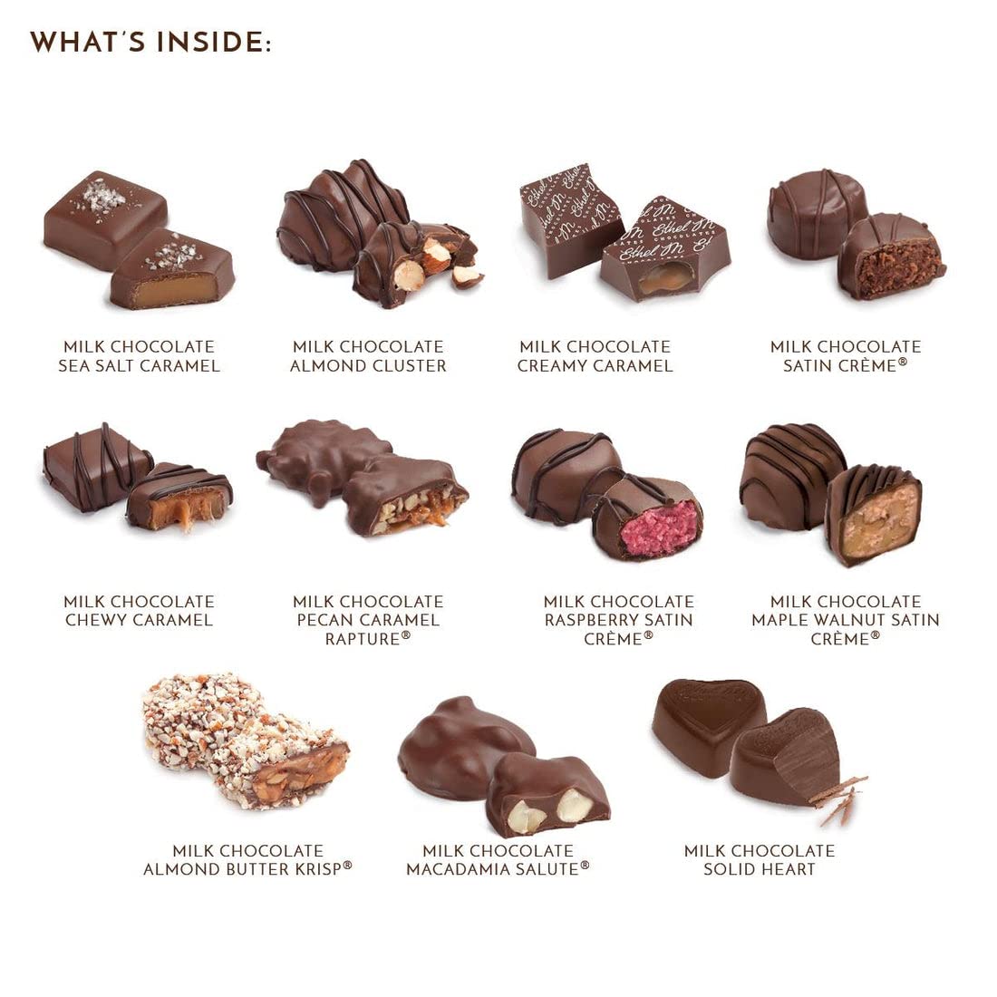 Ethel M Chocolates Milk Chocolate Premium Gift Basket
