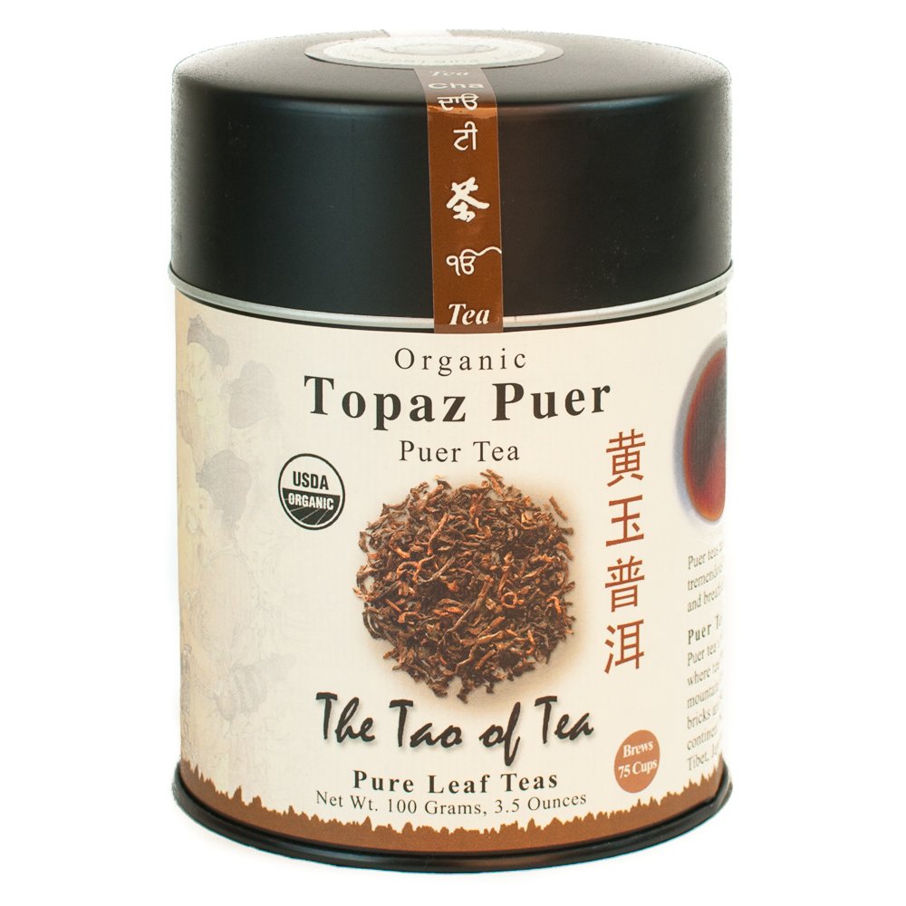 The Tao of Tea, Topaz Puer Pu-er Tea, Loose Leaf, 3.5 Ounce Tin