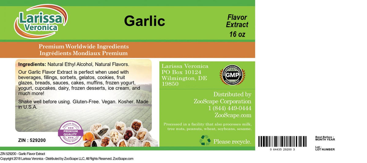 Garlic Flavor Extract (16 oz, ZIN: 529200)