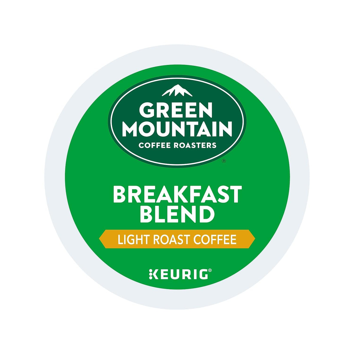 Green Mountain Breakfast Blend Coffee Keurig K-Cup Pods, Light Roast, 70/Box (5000373741)