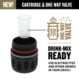 GRAYL UltraPress One-Way Drink Mix Valve, Electrolytes & Flavored Drinks