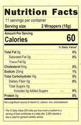 MEIJIN Rice paper Spring Roll Wrapper 22cm/7.05oz-Pack of 2 (Brown Rice)
