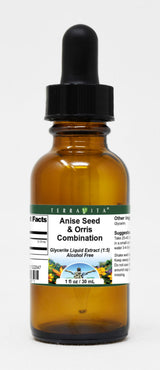 Anise Seed & Orris Combination Glycerite Liquid Extract (1:5) - No Flavor (1 oz, ZIN: 522047) - 3 Pack