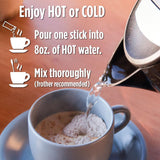 Maud's Dark Roast Decaf Instant Coffee, 24 ct, 100% Arabica Coffee, Instant Hot or Iced Coffee - Just add water