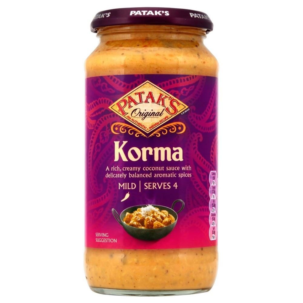 Patak's Mild Korma Sauce (450g) - Pack of 6