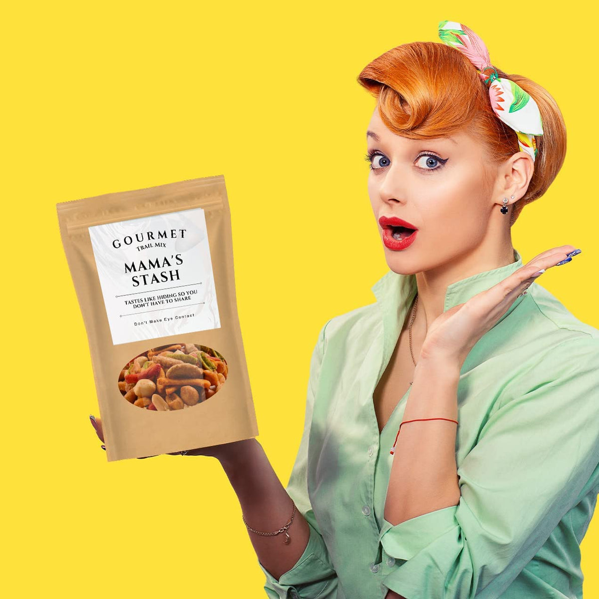 Mama’s Stash Snack Blend - Kepperton Gourmet Trail Mix Funny Snack Gifts for Moms Gag Gift for Mother’s Day Basket Assorted Crunchy Snacks