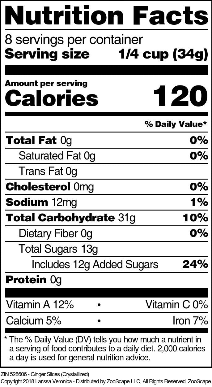 Ginger Slices (Crystallized) (16 oz, ZIN: 528606) - 2 Pack