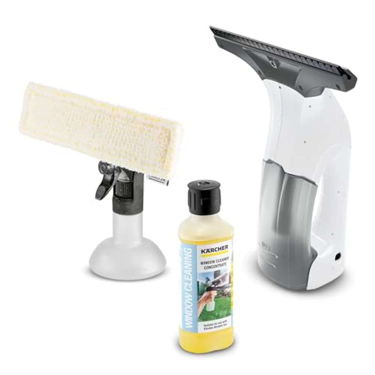 Kärcher WV 1 Electric Window Vacuum Squeegee 10" - Perfect for Showers, Mirrors, Glass, and Countertops - Electric Squeegee