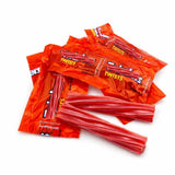 Strawberry Licorice Twists, Chewy Red Candy, Bulk Bag - 1 lb (Approx. 52 pieces)