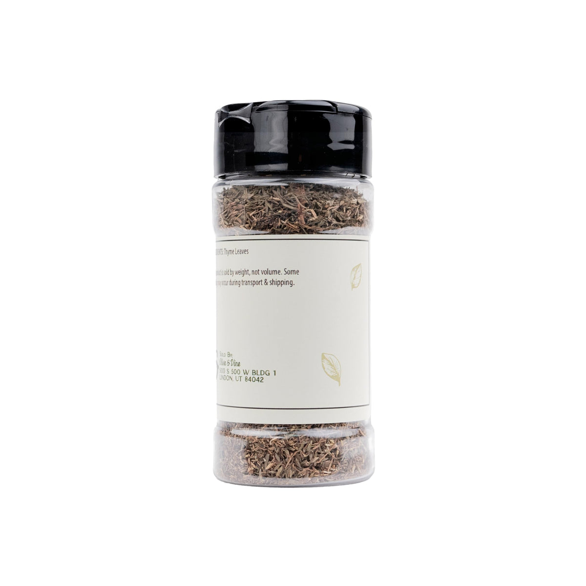 Olive & Vine Thyme Leaves, Earthy & Aromatic, Seasoning for Roasted Meats, Soups, and Mediterranean Dishes, Rich Tradition, Authentic Taste