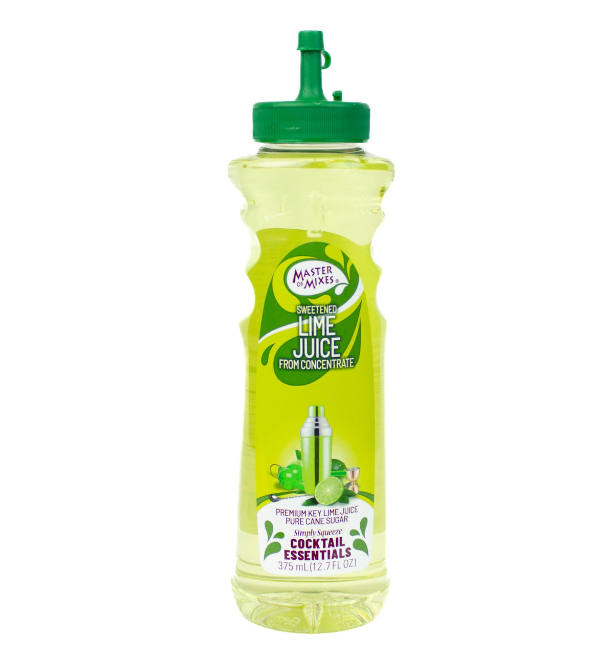Master of Mixes Cocktail Essentials Sweetened Lime Juice, 375 ML Bottle (12.7 Fl Oz)