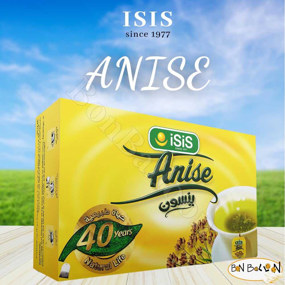 Isis Herbal Tea Natural Egyptian Anise Tea Flower Anis Aniseed No Artificial Flavors No Artificial Coloring No Preservatives No Additives Non Gmo